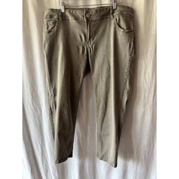 Lane Bryant Genius Fit Ankle Jeans – Size 18 – Gray Stretch Denim - Picture 2 of 9